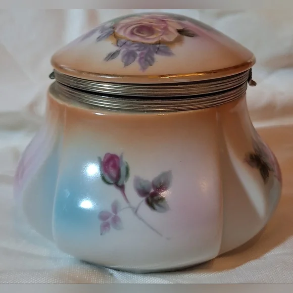 🥀RS PRUSSIAN porcelain powder jar - Picture 2 of 8